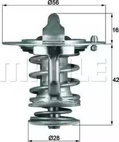 MAHLE TX 83 77 - Coolant thermostat / housing car-mod.net