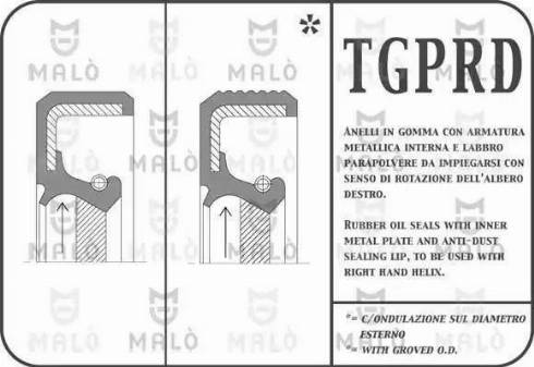 AKRON-MALÒ 11639PRDA - Shaft Seal, differential car-mod.net