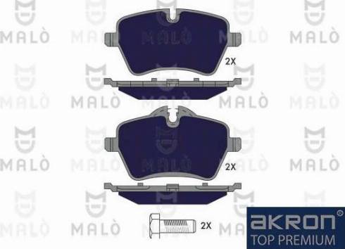 AKRON-MALÒ 1051384 - Brake Pad Set, disc brake car-mod.net