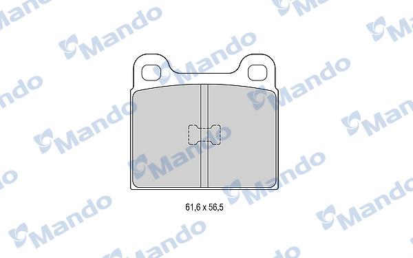 Mando MBF015057 - Brake Pad Set, disc brake car-mod.net