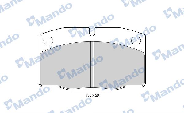 Mando MBF015067 - Brake Pad Set, disc brake car-mod.net