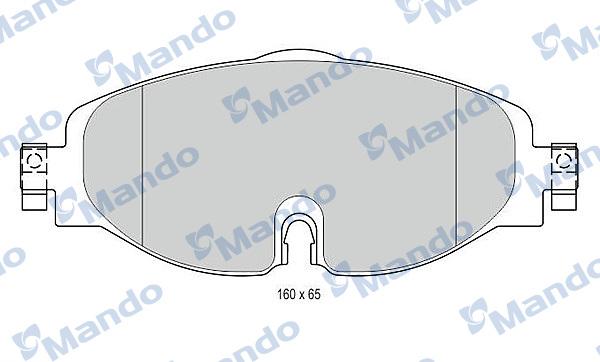 Mando MBF015281 - Brake Pad Set, disc brake car-mod.net