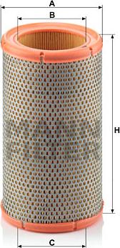 Mann-Filter C 1380 - Engine Air Filter car-mod.net