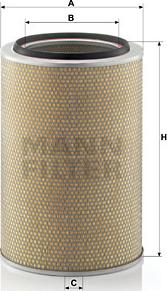 Mann-Filter C 33 1465/1 - Engine Air Filter car-mod.net