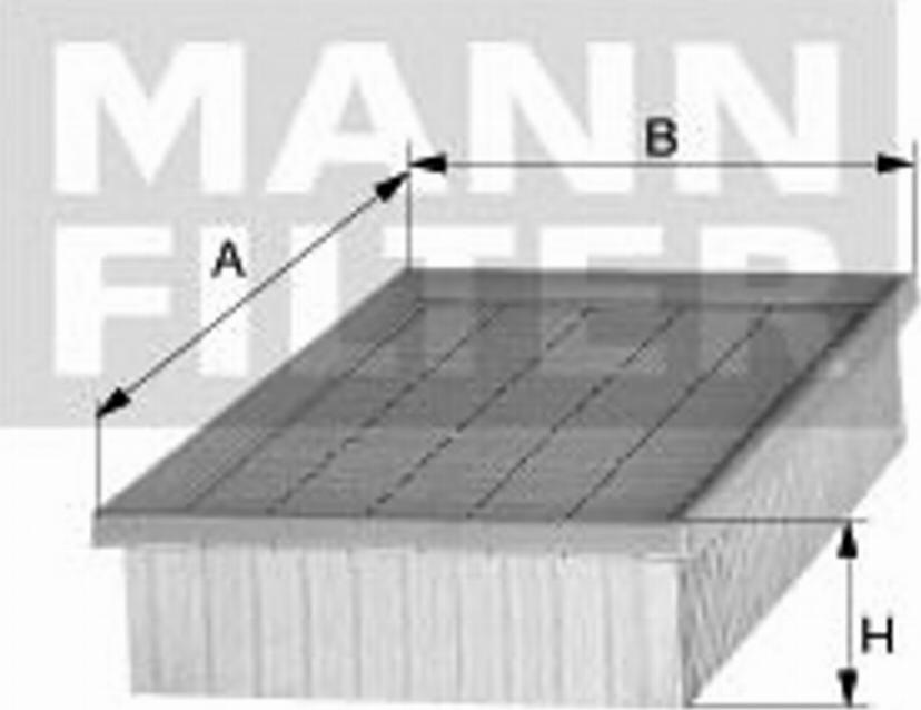 Mann-Filter C 2860/2 - Engine Air Filter car-mod.net