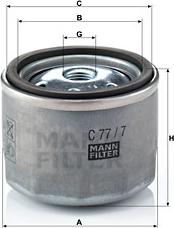 Mann-Filter C 77/7 - Engine Air Filter car-mod.net