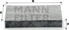 Mann-Filter CUK 1611 - Filter, interior air car-mod.net