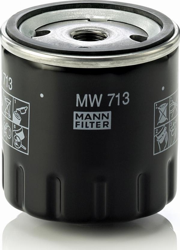 Mann-Filter MW 713 - Oil Filter car-mod.net