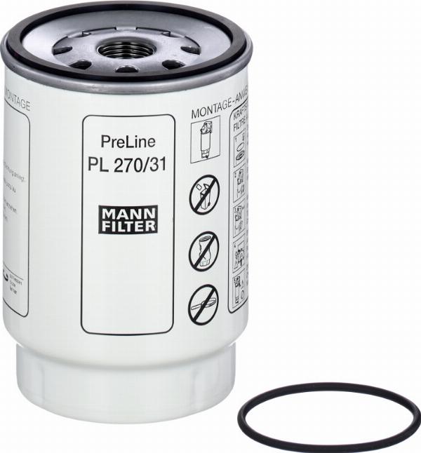Mann-Filter PL 270/31 Z - Fuel filter car-mod.net