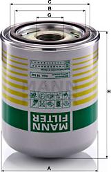 Mann-Filter TB 1394/8 x - Air Dryer Cartridge, compressed-air system car-mod.net