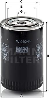 Mann-Filter W 940/44 - Oil Filter car-mod.net