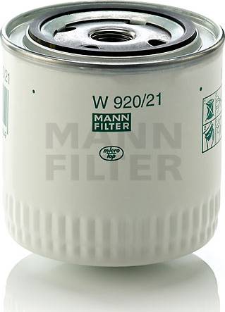 Mann-Filter W 920/21 (10) - Oil Filter car-mod.net