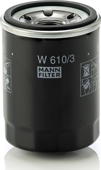 Mann-Filter W 610/3 - Oil Filter car-mod.net