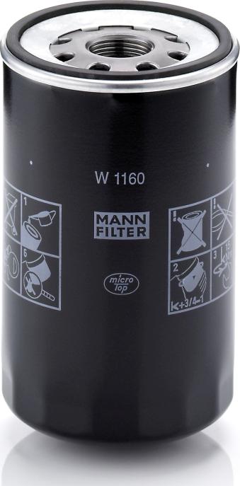 Mann-Filter W 1160 - Oil Filter car-mod.net