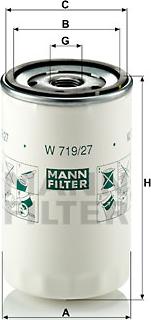 Mann-Filter W 719/27 - Oil Filter car-mod.net