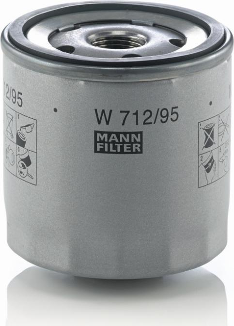 Mann-Filter W 712/95 - Oil Filter car-mod.net