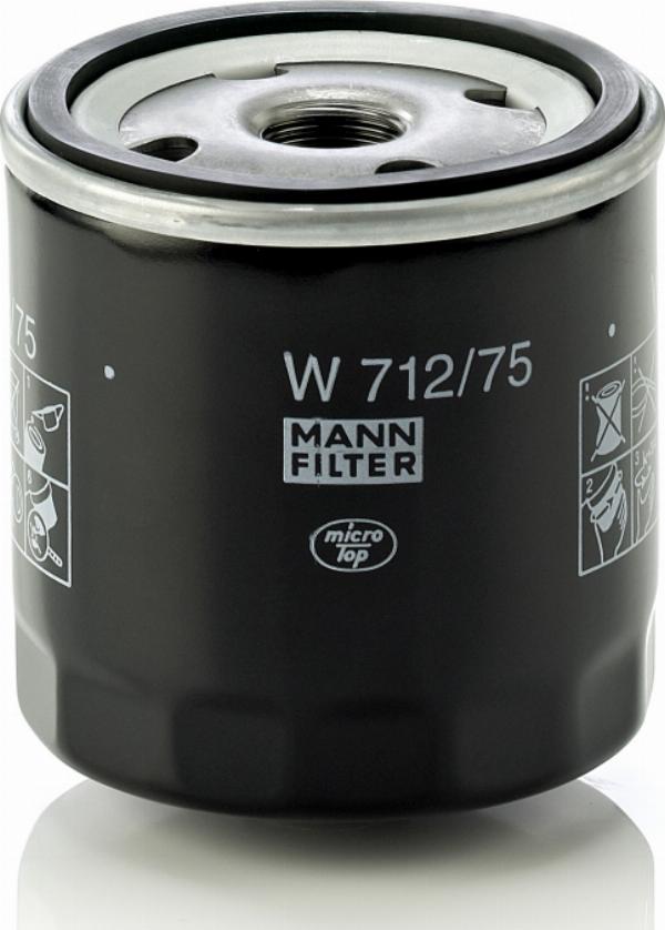 Mann-Filter W 712/75 - Oil Filter car-mod.net