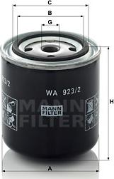 Mann-Filter WA 923/2 - Coolant Filter car-mod.net