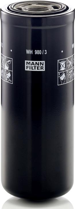 Mann-Filter WH 980/3 - Oil Filter car-mod.net