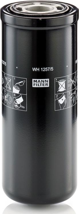 Mann-Filter WH 1257/5 - Hydraulic Filter, automatic transmission car-mod.net