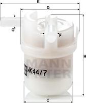 Mann-Filter WK 44/7 - Fuel filter car-mod.net