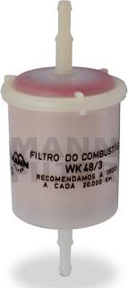 Mann-Filter WK 48/3 - Fuel filter car-mod.net