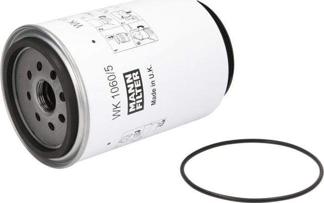 Mann-Filter WK 1060/5 x - Fuel filter car-mod.net