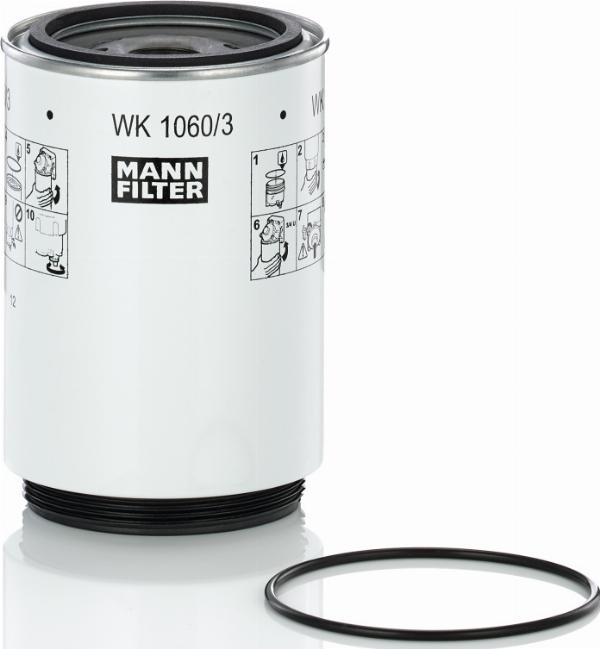 Mann-Filter WK 1060/3 x - Fuel filter car-mod.net