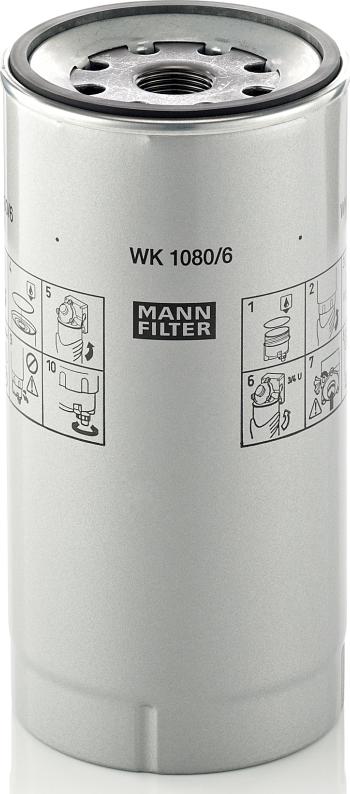 Mann-Filter WK 1080/6 x - Fuel filter car-mod.net