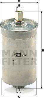 Mann-Filter WK 853/1 - Fuel filter car-mod.net