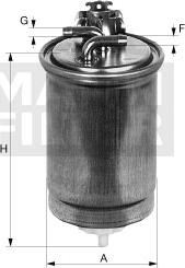 Mann-Filter WK853/3 - Fuel filter car-mod.net