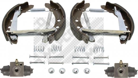 Mapco 9836 - Drum Brake Shoe Set car-mod.net
