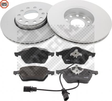 Mapco 47927HPS - Brake Set, disc brakes car-mod.net