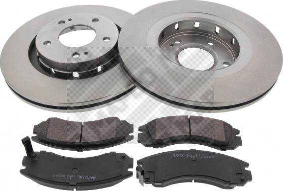 Mapco 47538 - Brake Set, disc brakes car-mod.net