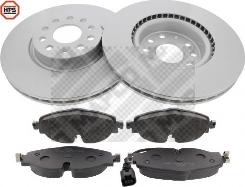 Mapco 47634HPS - Brake Set, disc brakes car-mod.net