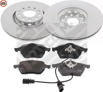 Mapco 47899HPS - Brake Set, disc brakes car-mod.net
