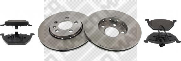 Mapco 47855 - Brake Set, disc brakes car-mod.net