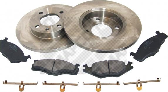 Mapco 47863 - Brake Set, disc brakes car-mod.net