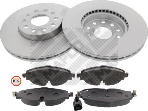 Mapco 47839HPS - Brake Set, disc brakes car-mod.net