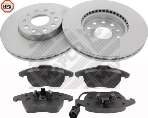 Mapco 47830HPS - Brake Set, disc brakes car-mod.net