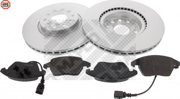 Mapco 47833HPS - Brake Set, disc brakes car-mod.net