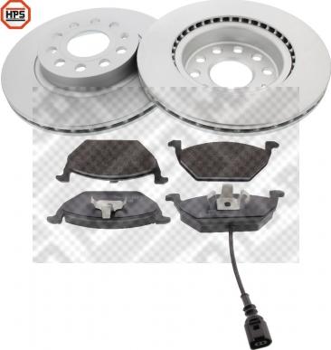 Mapco 47832HPS - Brake Set, disc brakes car-mod.net