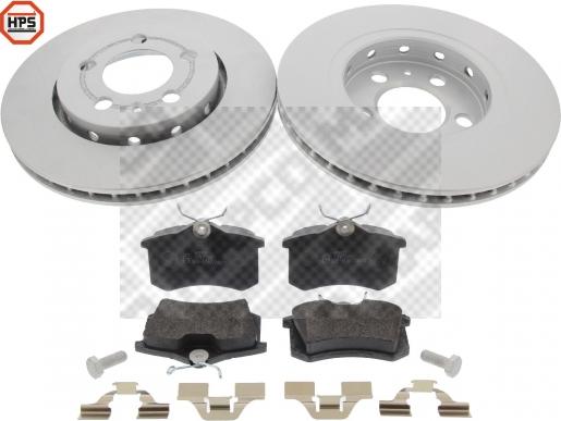 Mapco 47321HPS - Brake Set, disc brakes car-mod.net