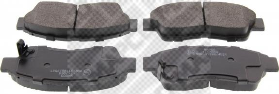 Mapco 6461 - Brake Pad Set, disc brake car-mod.net