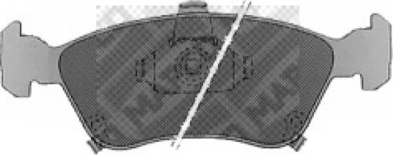 Mapco 6508 - Brake Pad Set, disc brake car-mod.net