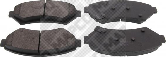 Mapco 6519 - Brake Pad Set, disc brake car-mod.net
