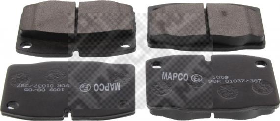 Mapco 6145/2 - Brake Pad Set, disc brake car-mod.net