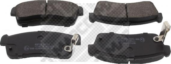 Mapco 6251 - Brake Pad Set, disc brake car-mod.net