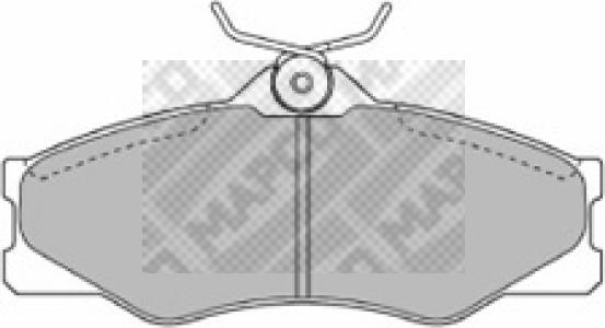 Mapco 6265 - Brake Pad Set, disc brake car-mod.net