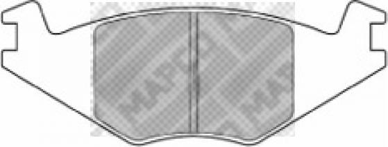 Mapco 6209 - Brake Pad Set, disc brake car-mod.net